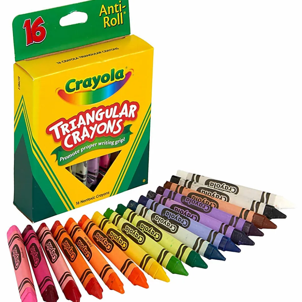 Crayola® Triangular Crayons, Box of 16