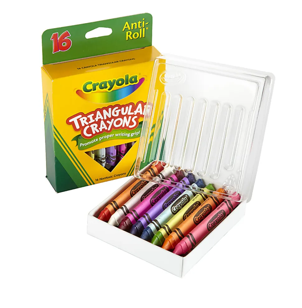 Crayola® Triangular Crayons, Box of 16