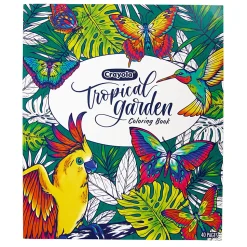 Crayola Tropical Garden Coloring Book, Adult Coloring Gift, 40 Pages