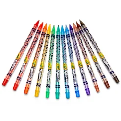 Crayola Twistables Colored Pencils, 2 mm, Assorted Colors, 12 Colored Pencils Per Box, Set Of 6 Boxes