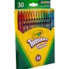 Crayola® Twistables® Color Pencils, Assorted Colors, Cylindrical Pouch, Set Of 30