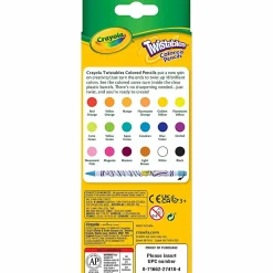 Crayola® Twistables® Color Pencils, Assorted Colors, Set Of 18