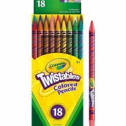 Crayola® Twistables® Color Pencils, Assorted Colors, Set Of 18