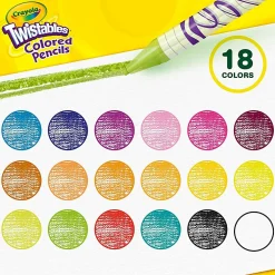 Crayola® Twistables® Color Pencils, Assorted Colors, Set Of 18