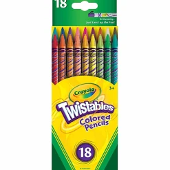 Crayola® Twistables® Color Pencils, Assorted Colors, Set Of 18