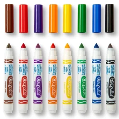 Crayola Ultra-Clean Markers, Pack Of 6 Boxes, Conical Tip, Classic Colors, 8 Markers Per Box