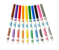 Crayola® Ultra-Clean Washable Color Markers, Fine-Line, Assorted Colors, Pack Of 200
