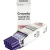 Crayola® Washable Broad Line Markers, Violet, Pack Of 12 Markers