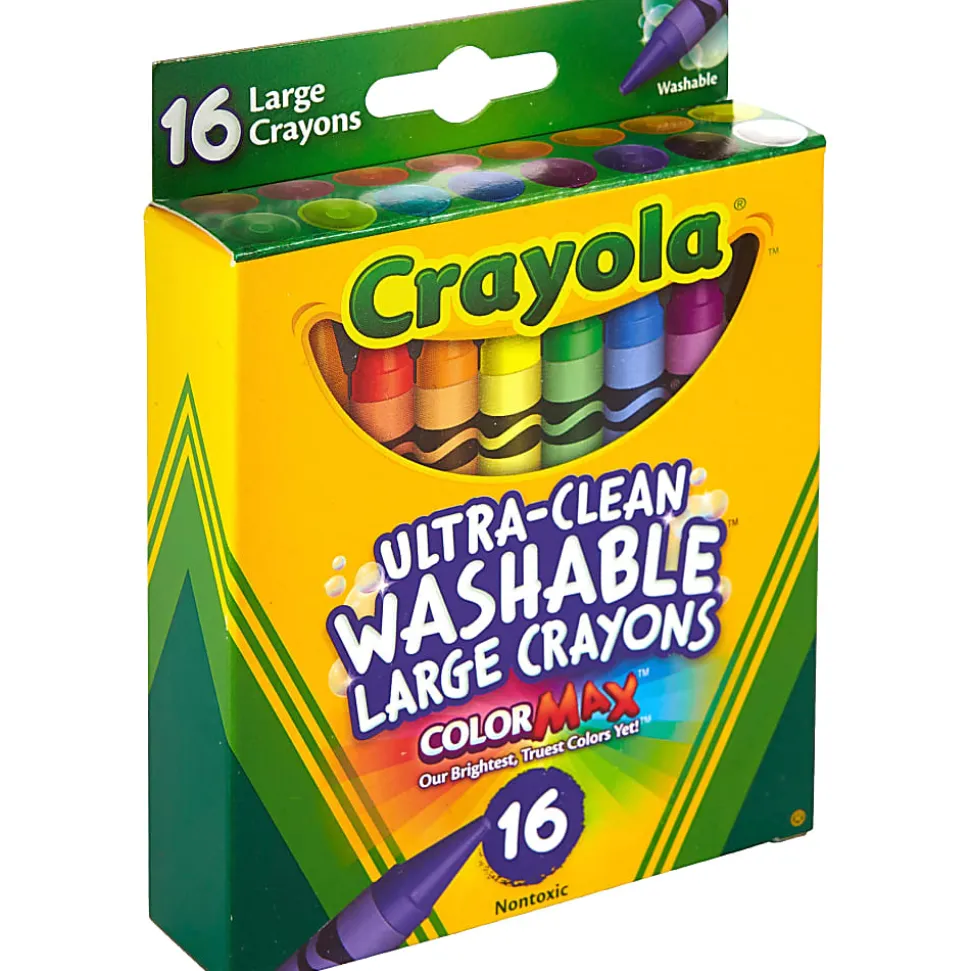 Crayola® Washable Crayons, Assorted Colors, Pack Of 16