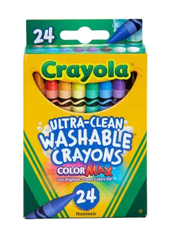Crayola® Washable Crayons, Assorted Colors, Pack Of 24 Crayons