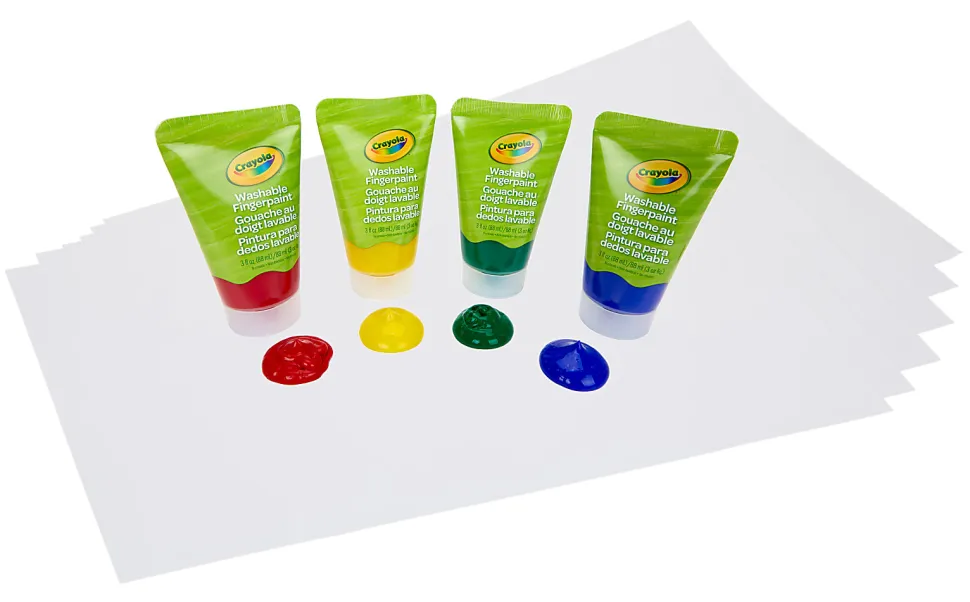 Crayola® Washable Fingerpaint Kit, Kit Of 14 Pieces