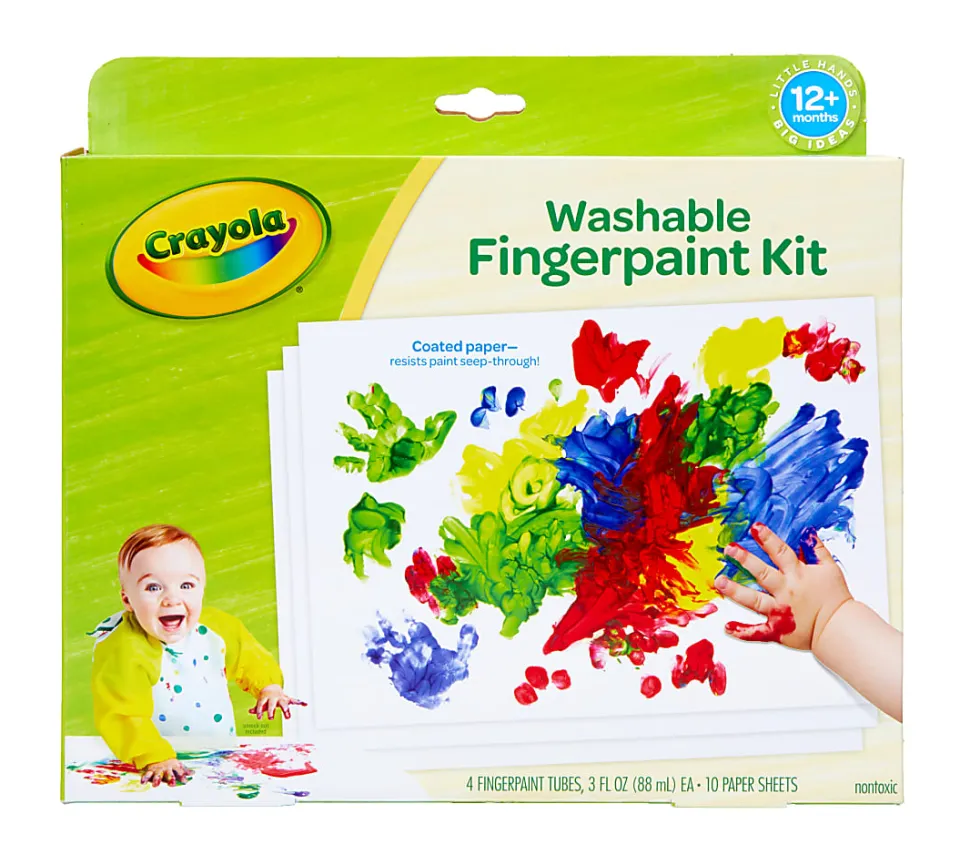 Crayola® Washable Fingerpaint Kit, Kit Of 14 Pieces
