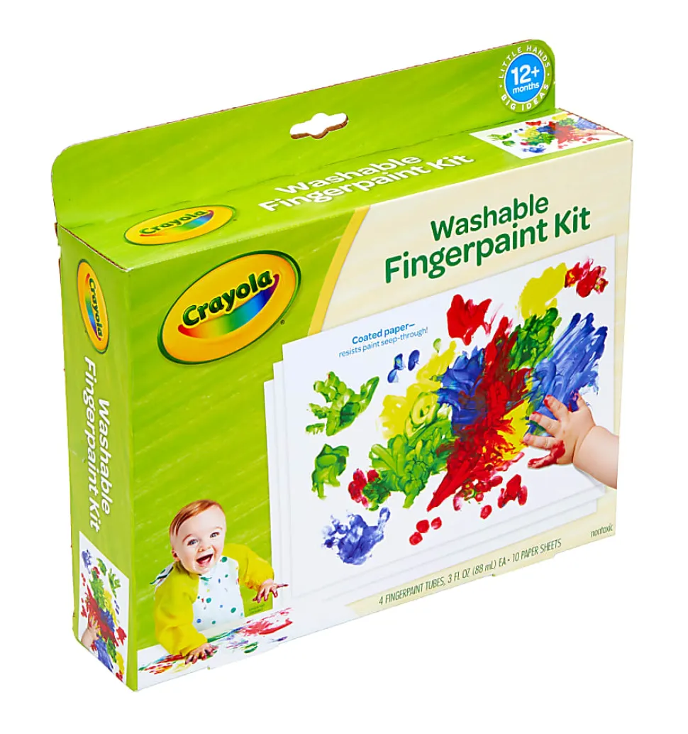 Crayola® Washable Fingerpaint Kit, Kit Of 14 Pieces