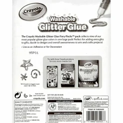 Crayola® Washable Glitter Glue Sticks, 0.35 Oz, Pack Of 9