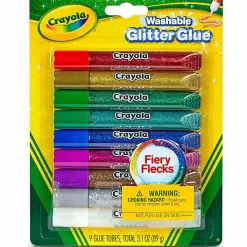 Crayola® Washable Glitter Glue Sticks, 0.35 Oz, Pack Of 9