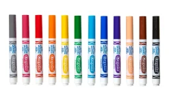 Crayola® Washable Markers, Broad Line, Assorted Classic Colors, Box Of 12