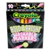 Crayola® Washable Markers, Pack Of 10 Markers, Broad Line, Bold & Bright Colors