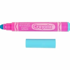 Crayola® Washable Markers, Pack Of 10 Markers, Broad Line, Bold & Bright Colors