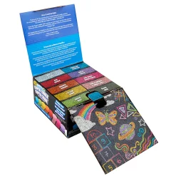 Crayola Washable Outdoor Super Chalk Tray, Assorted Colors, Pack Of 10 Chalk Pucks