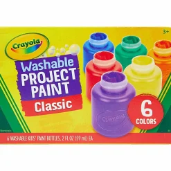 Crayola® Washable Paint, 2 Oz, Pack Of 6