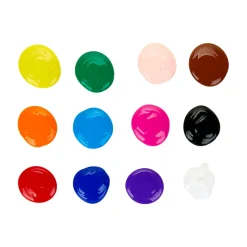 Crayola Washable Paints, 16 Oz, Assorted, Pack Of 12 Paints