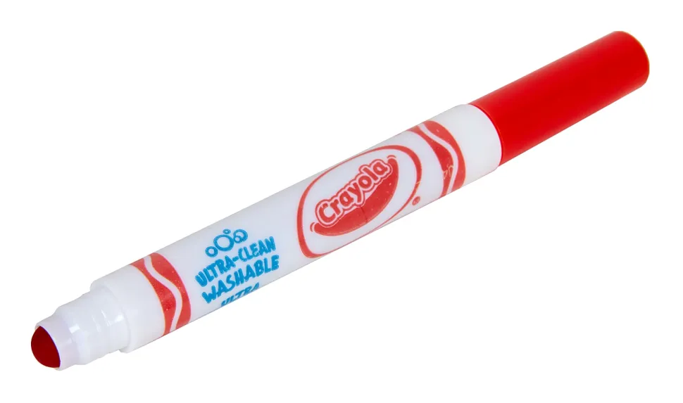 Crayola Washable Toddler Markers (8ct), Crush Resistant Markers, Toddler Art Supplies for Preschool, Gift for Toddlers, Ages 2+