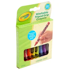 Crayola Washable Tripod Grip Crayons, 4