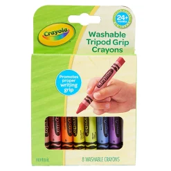 Crayola Washable Tripod Grip Crayons, 4