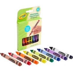 Crayola Washable Tripod Grip Crayons, 4