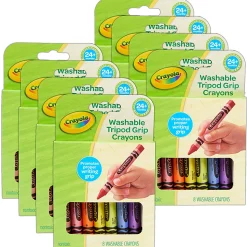 Crayola Washable Tripod Grip Crayons, 4