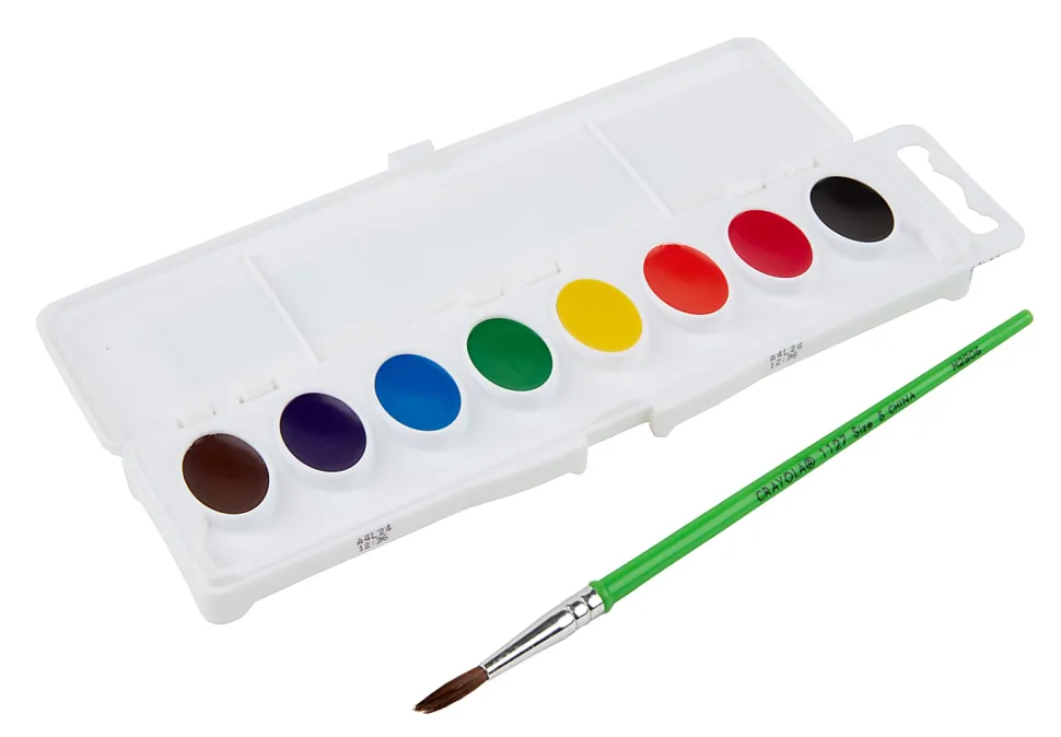 Crayola® Washable Watercolor Set With Brush, Assorted Colors