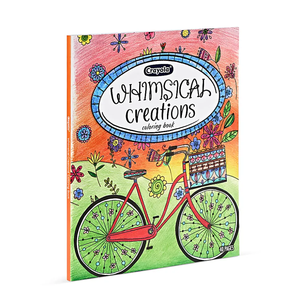 Crayola Whimsical Creations Coloring Book for Adults 40 Pages