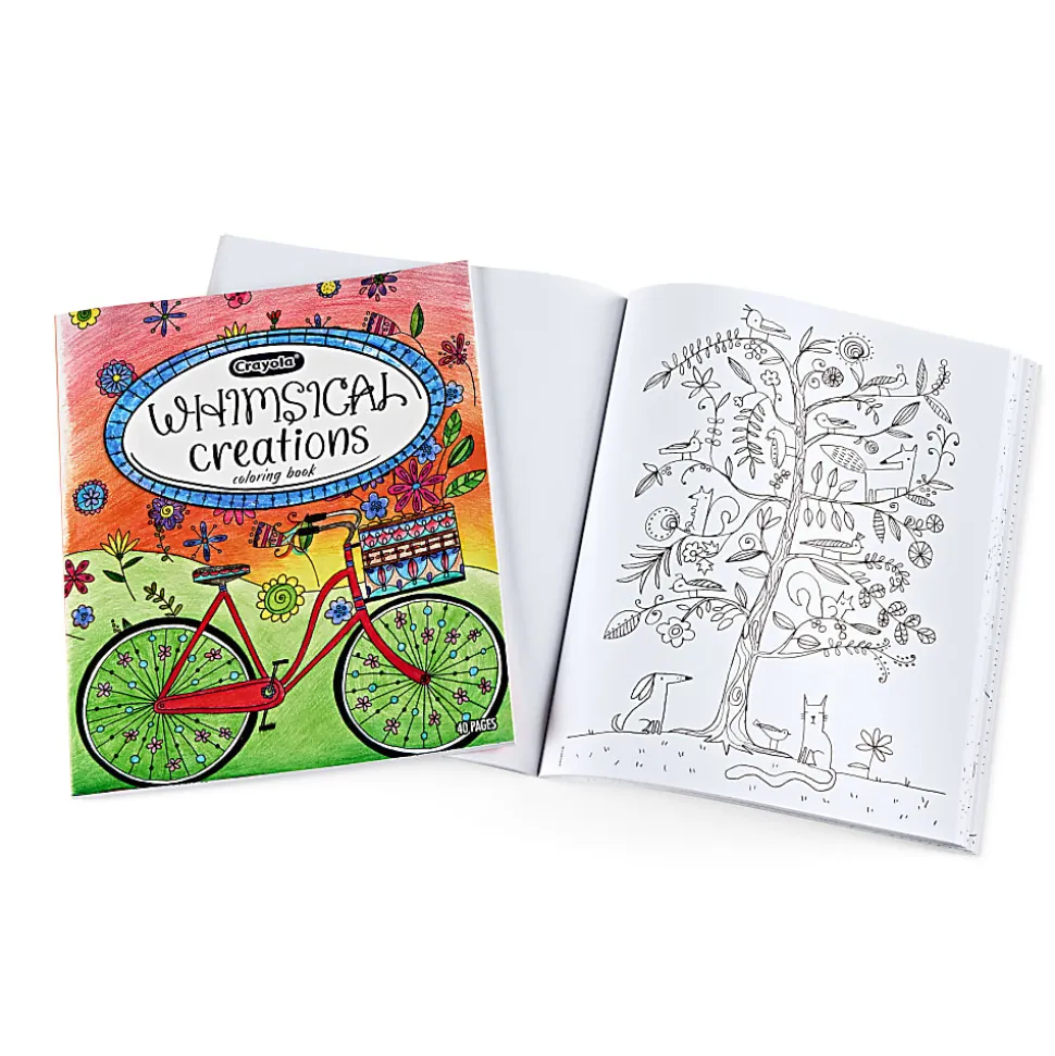 Crayola Whimsical Creations Coloring Book for Adults 40 Pages