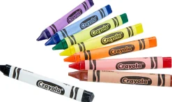 Crayola® Young Kids Washable Tripod Crayons, Assorted Colors, Pack Of 8 Crayons