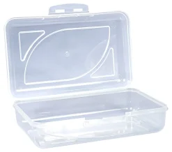Cra-Z-Art Plastic School Box, 2-3/16”H x 5-3/16”W x 8”D, Clear