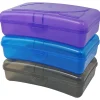 Cra-Z-Art Plastic School Box, 2-3/16”H x 5-3/16”W x 8”D, Assorted Colors