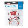 Creative Christmas Crafts, Christmas Wooden Clips, Pack Of 6 Clips