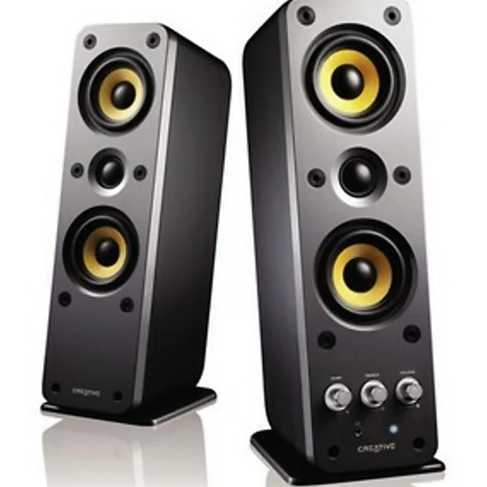 Creative GigaWorks T40 2.0 Speaker System - 32 W RMS - Glossy Black - 50 Hz to 20 kHz