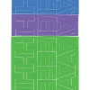 Creative Start® Self-Adhesive Letters, Numbers and Symbols, 1", Helvetica, Blue, Purple and Green, Pack Of 384