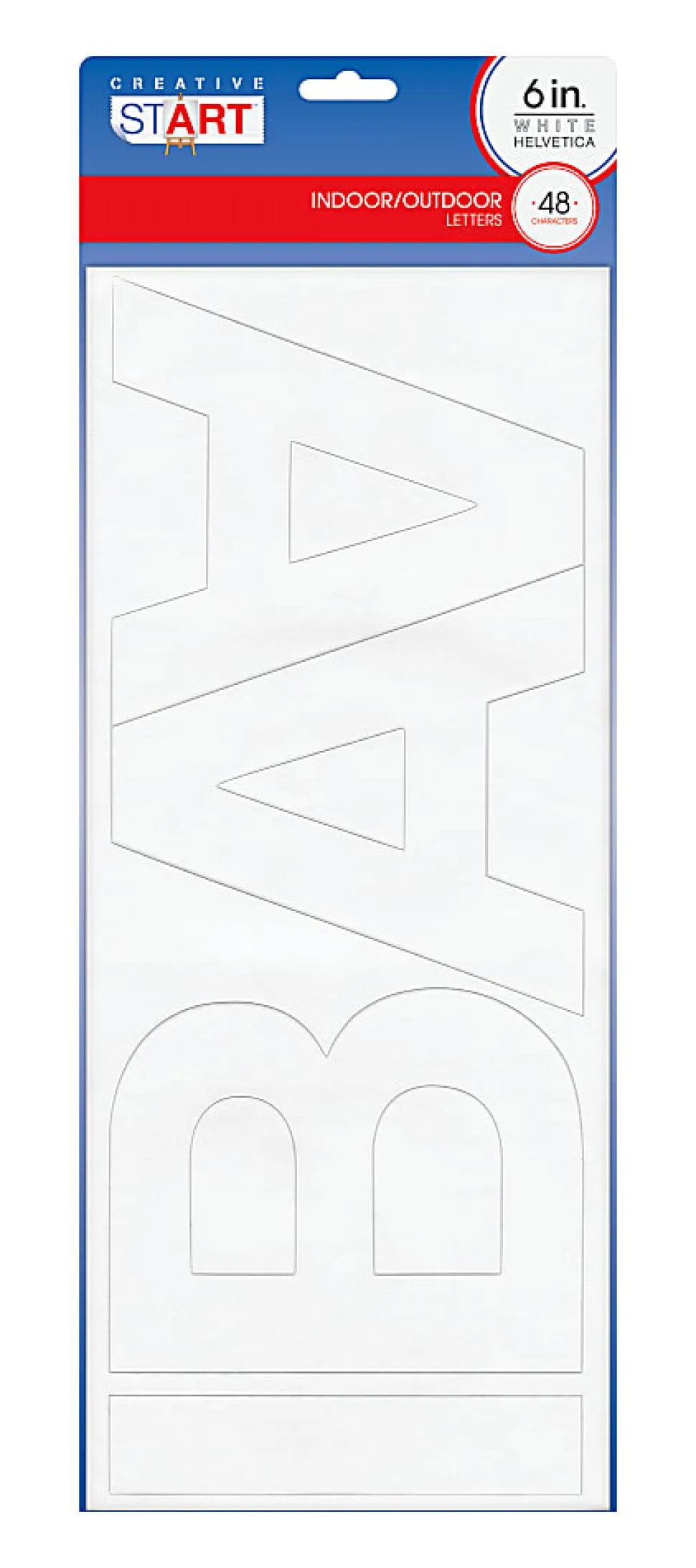 Creative Start® Self-Adhesive Letters6", Helvetica, White