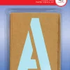 Creative Start® Stencil Kit, Reusable Paper, Letters, Numbers and Symbols, Gothic, 5", 45 Characters