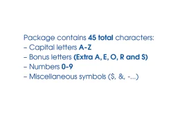 Creative Start® Stencil Kit, Reusable Paper, Letters, Numbers and Symbols, Gothic, 4", 45 Characters