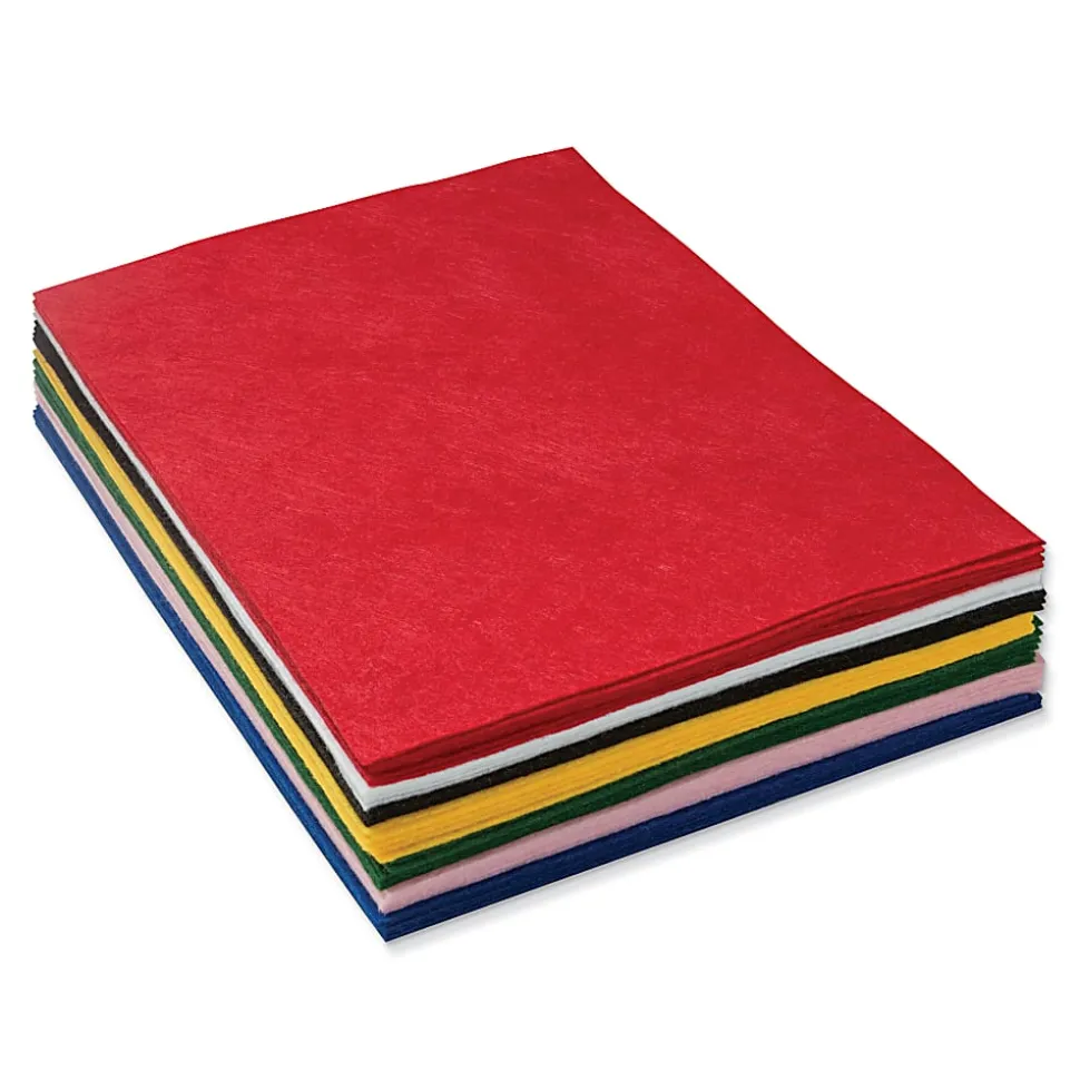 Creativity Street Felt Sheets, 9" x 12", Assorted Colors, Set Of 2 Packs