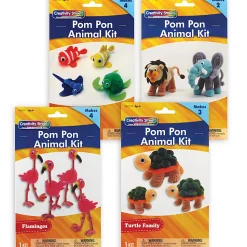 Creativity Street Foam Animal Craft Kits, Pack Of 4 Kits