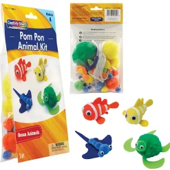 Creativity Street Foam Animal Craft Kits, Pack Of 4 Kits