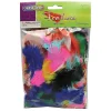 Creativity Street Plastic Turkey Plumage Feathers, Bright Hues, Set Of 12 Packs