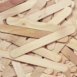 Creativity Street Wood Crafts Jumbo Craft Sticks, 6" x 3/4" x 2mm, Natural, Box Of 500