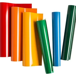 Cricut® Premium Vinyl Sampler, 12" x 12", Brights, Set Of 6 Sheets