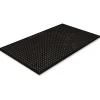 Crown SafeWalk-Light Antifatigue Drainage Mat, 36" x 60", Black