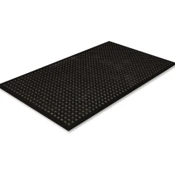 Crown SafeWalk-Light Antifatigue Drainage Mat, 36" x 60", Black